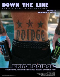 Cover of Down The Line, Jan 2009 #2, featuring Brian Doidge