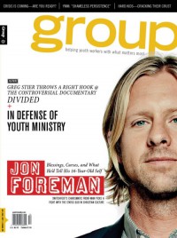 Cover of Group, Nov / Dec 2011 v. 38, i. 1, featuring Jon Foreman