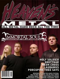 Cover of Heaven's Metal, Oct / Nov 2005 #60, featuring Immortal Souls