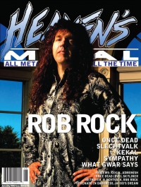 Cover of Heaven's Metal, Jun / Jul 2005 #58, featuring Rob Rock