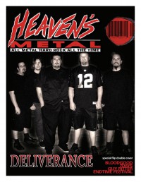 Cover of Heaven's Metal, Aug / Sep 2007 #70, featuring Deliverance