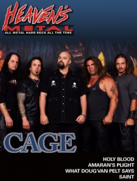 Cover of Heaven's Metal, Apr / May 2008 #74, featuring Cage