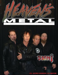 Cover of Heaven's Metal, Oct 2012 #93, featuring Saint