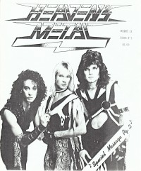 Cover of Heaven's Metal, 1986 v. 2, i. 3, featuring Bloodgood