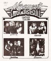 Cover of Heaven's Metal, 1987 v. 3, i. 1, featuring Swedish Metal