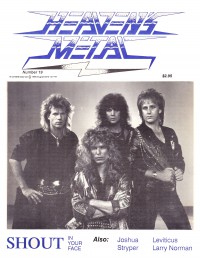 Cover of Heaven's Metal, Aug / Sep 1988 #19, featuring Shout