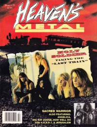 Cover of Heaven's Metal, Jan / Feb 1992 #33, featuring Holy Soldier