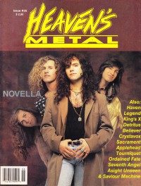 Cover of Heaven's Metal, May / Jun 1992 #35, featuring Novella