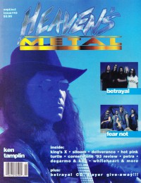 Cover of Heaven's Metal, Sep / Oct 1993 #43, featuring Ken Tamplin
