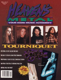 Cover of Heaven's Metal, Sep / Oct 1994 #49, featuring Tourniquet