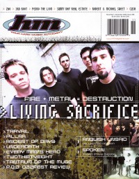 Cover of HM, Nov / Dec 2000 #86, featuring Living Sacrifice
