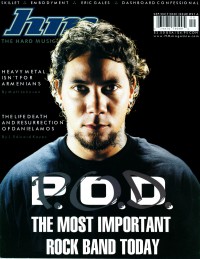 Cover of HM, Sep / Oct 2001 #91, featuring P.O.D.