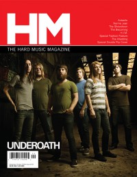 Cover of HM, Sep / Oct 2008 #133, featuring Underoath / Anberlin