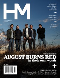 Cover of HM, May 2013 #166, featuring August Burns Red