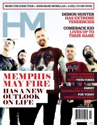 Cover of HM, Mar 2014 #176, featuring Memphis May Fire