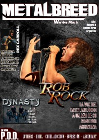Cover of Metalbreed, Oct 2017 v. 1, i. 4, featuring Rob Rock