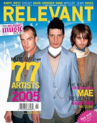 Cover of Relevant, Mar / Apr 2005 #13, featuring Mute Math