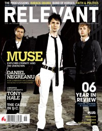 Cover of Relevant, Nov / Dec 2006 #23, featuring Muse