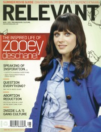 Cover of Relevant, Jul / Aug 2009 #40, featuring Zooey Deschanel